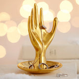 Brass Hand Ring Holder