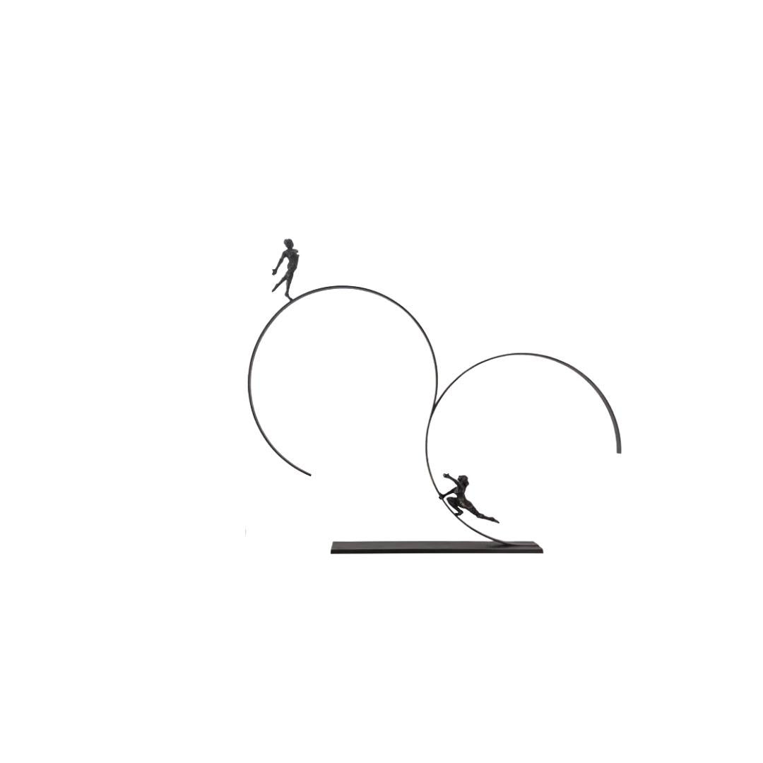 Mensa Circular Dancing Metal Sculpture