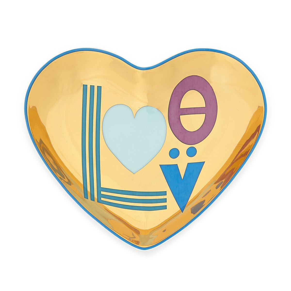 Love Trinket Tray - Blue/Gold