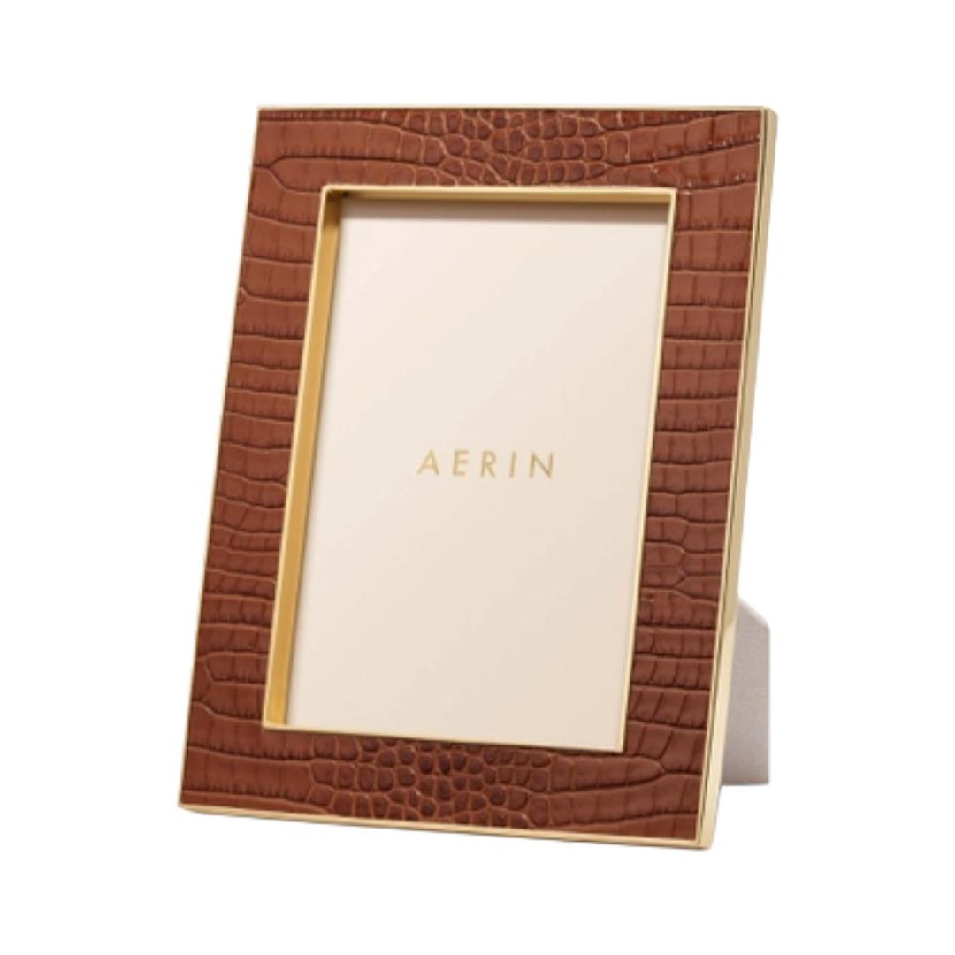 CLASSIC CROC LEATHER 5X7 FRAME