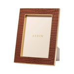 CLASSIC CROC LEATHER 5X7 FRAME
