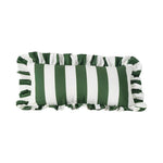 Maeve  Striped Ruffle Indoor/Outdoor Pillow-Rectangular