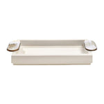ARGENTELLA SOFT WHITE BATH SET - TRAY