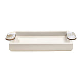 ARGENTELLA SOFT WHITE BATH SET - TRAY