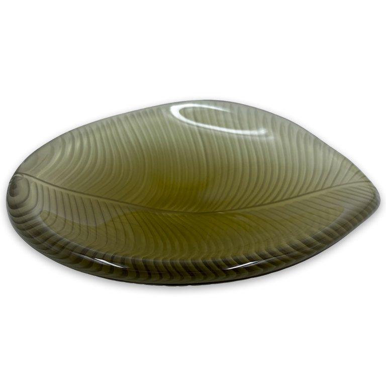 Desert Plants Champagne Bowl Cactus Amber Glass Bowl