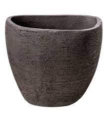 Vase In Organic Form Black