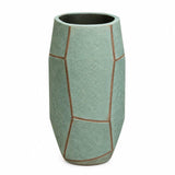 Vase In Organic Form Opt 1 Green Finish