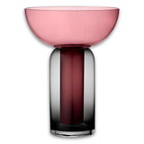 Torus Vase Black/Rose-Tall