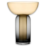 Torus Vase Black/Amber-Small