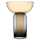 Torus Vase Black/Amber-Small