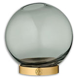 Globe Vase W. Stand Forest/Gold - AYTM