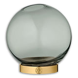 Globe Vase W. Stand Forest/Gold-Small - AYTM