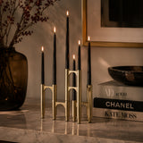 Compono Candle Holder Set/3 Gold - AYTM (view 2)