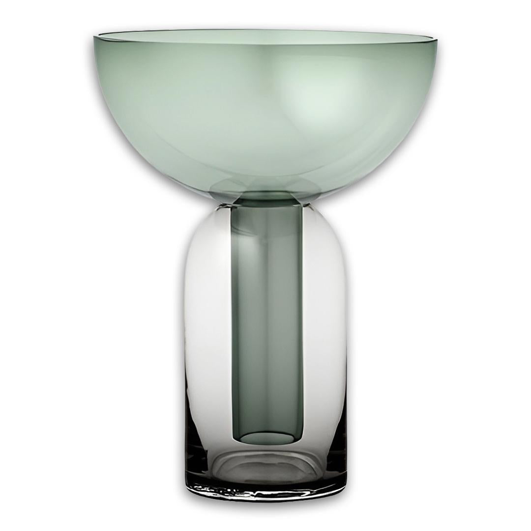 Torus Vase Black/Forest-Small - AYTM