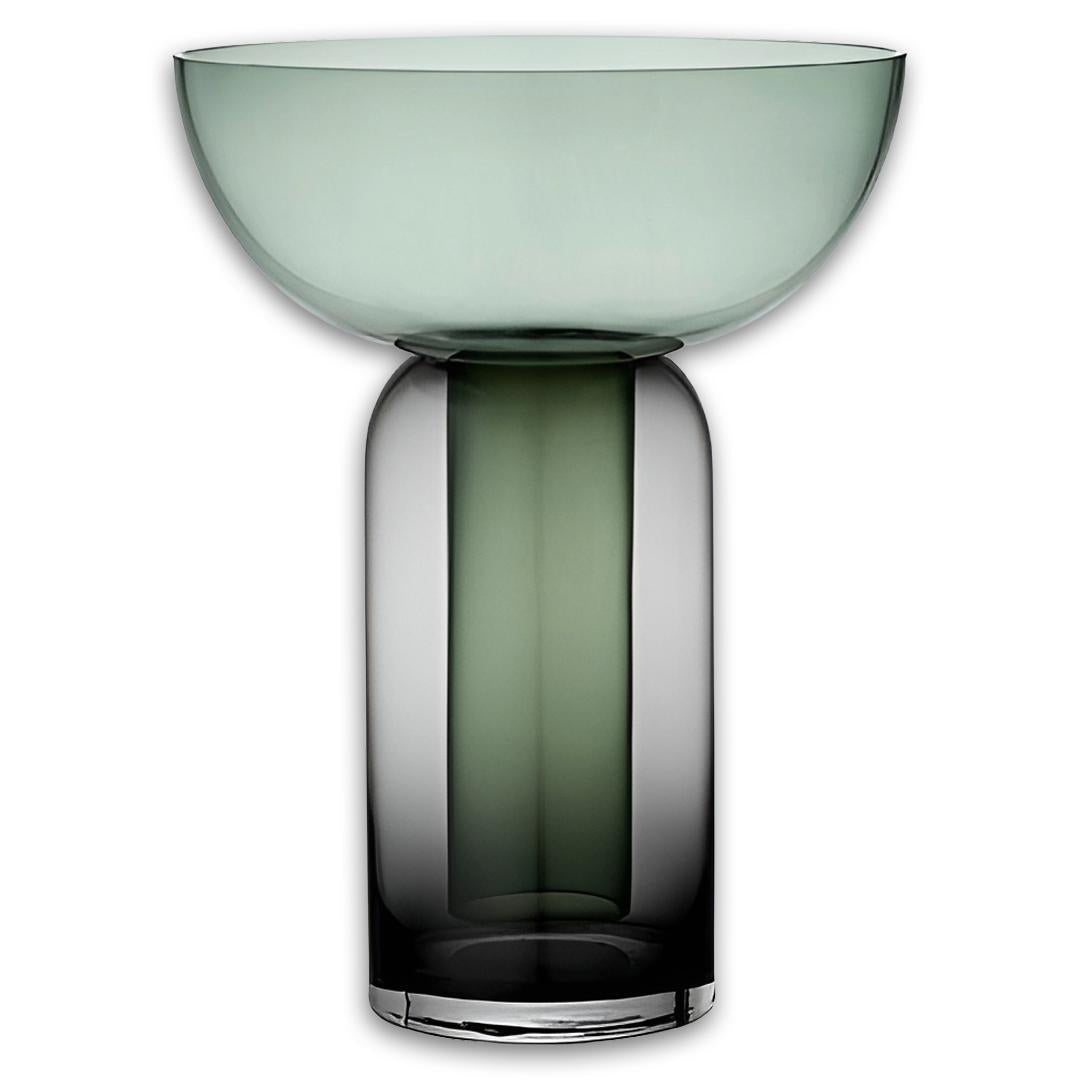Torus Vase Black/Forest-Tall - AYTM