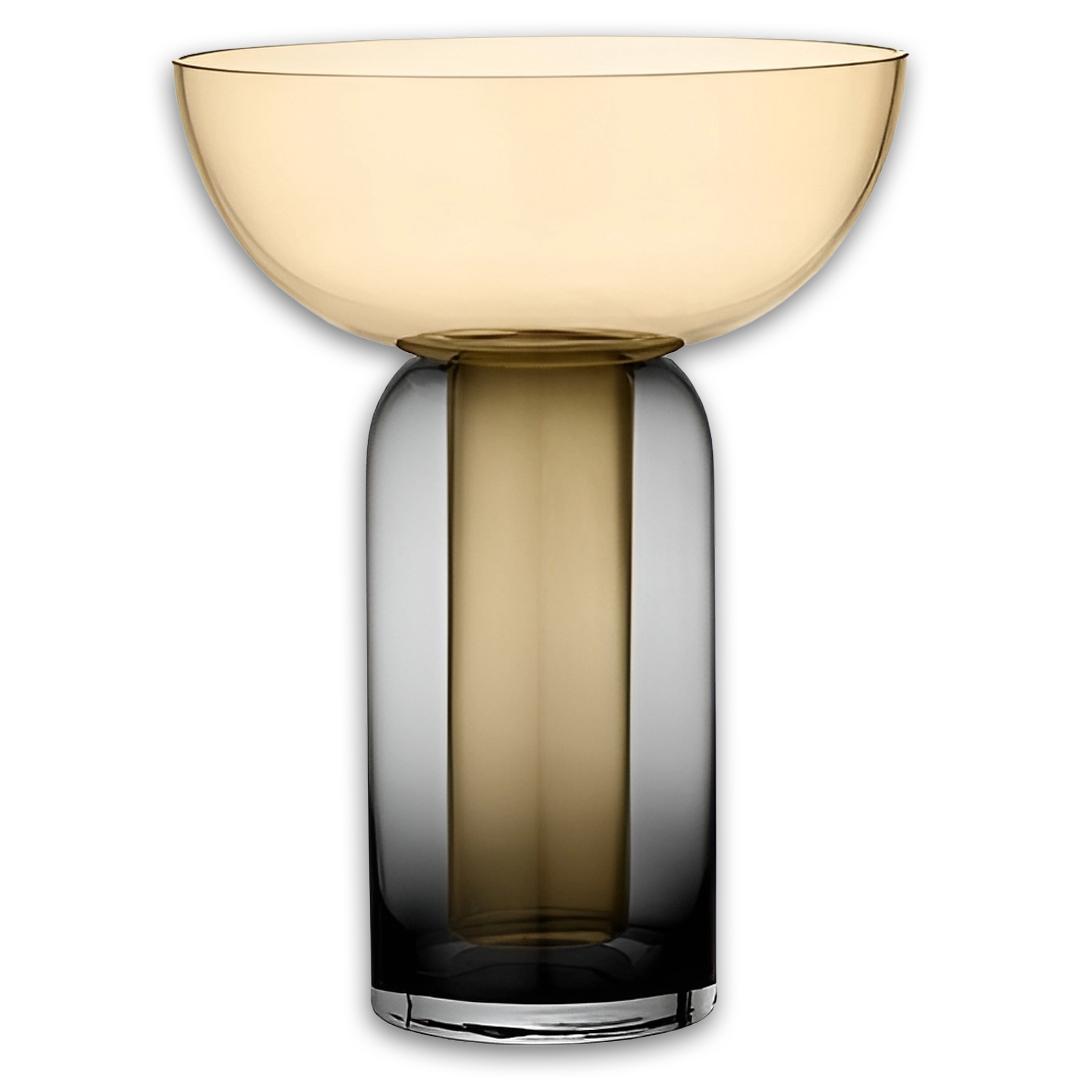 Torus Vase Black/Amber-Small - AYTM