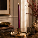 Lux Taper Candles - Set Of 4-Bordeaux - AYTM (view 2)