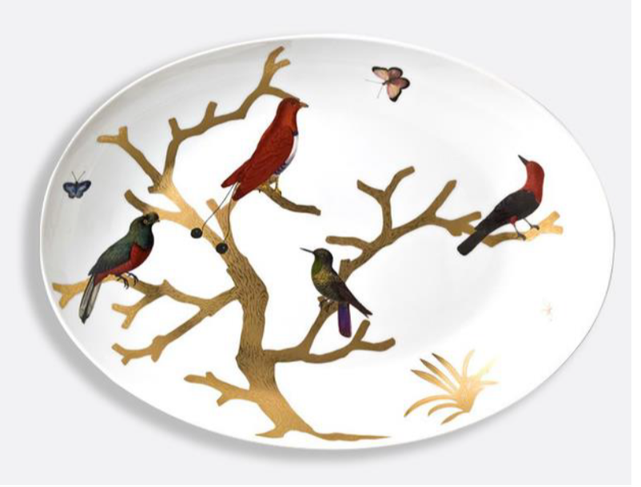 Aux Oiseaux Oval Platter