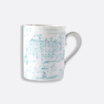 Tout Paris Turquoise Cylindrical Mug 10 Oz