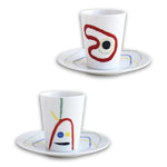 Under Any Circumstances - Joan Miro -Set Of 2 Matching Coffee Cups And Saucers