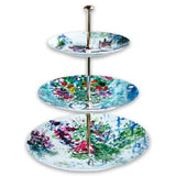 Marc Chagall Flower Bouquets 3-Tier Tray