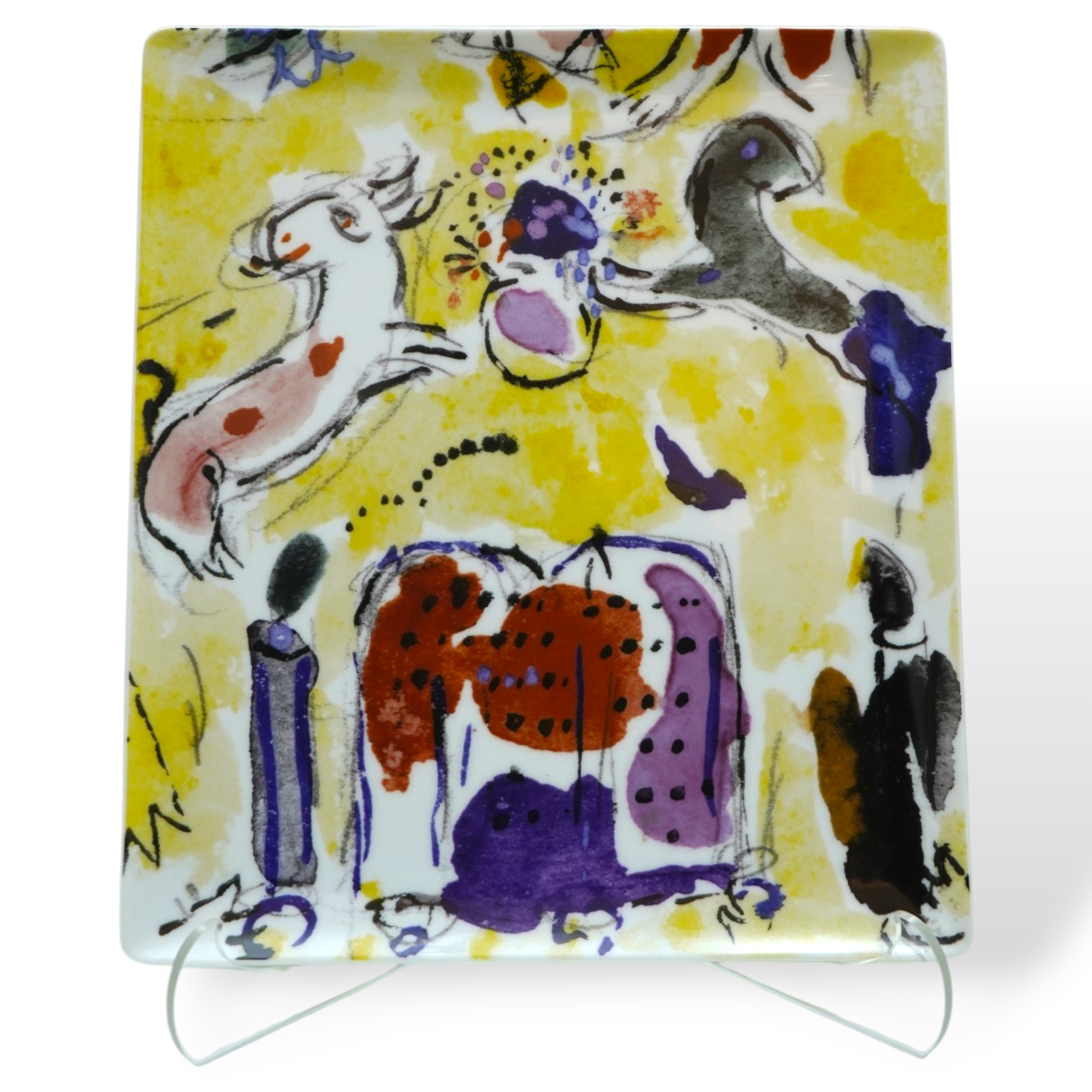 Les Vitraux D'Hadassah Marc Chagall Tray Fantai