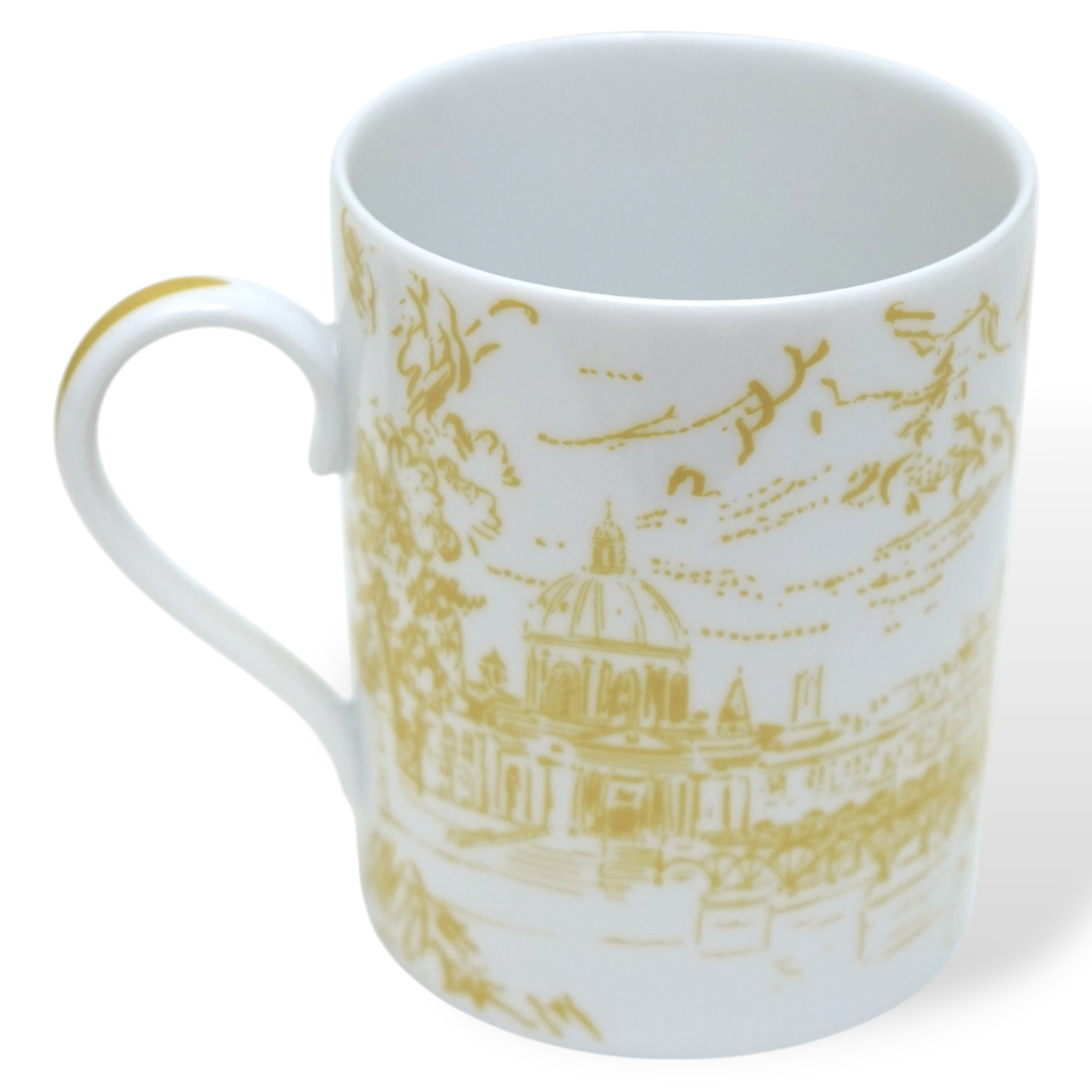 Tout Paris Mug Yellow 10 Oz