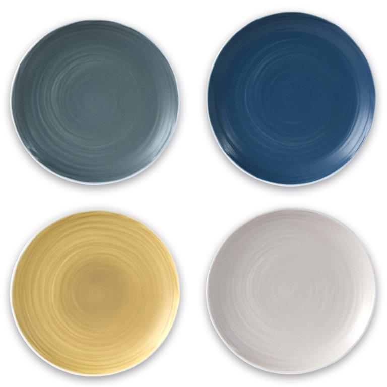 Belle Ãžle Set Of 4 Assorted Cupe Plates