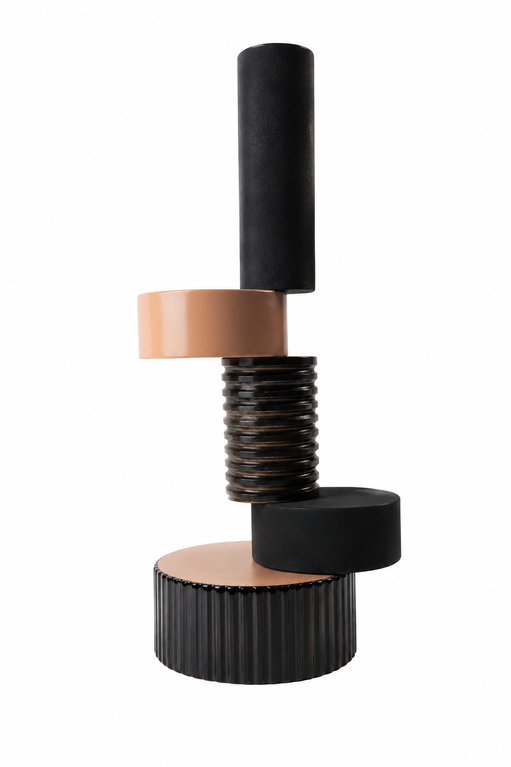 Vaso Nero E Terracotta