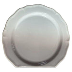 Dessert Plate Slice Of Design Glossy White With Lilac Grey Shades & Copper Details