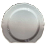 Dessert Plate Slice Of Design Glossy White With Lilac Grey Shades & Copper Details