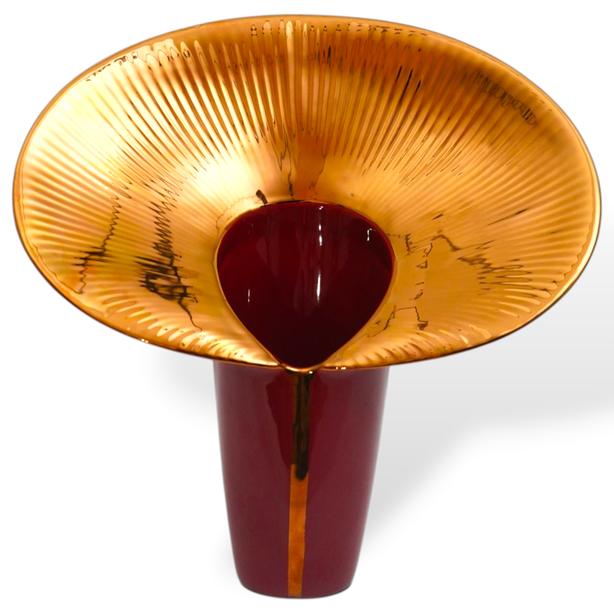 Fusca Vase 2 Glossy Biscay Bay