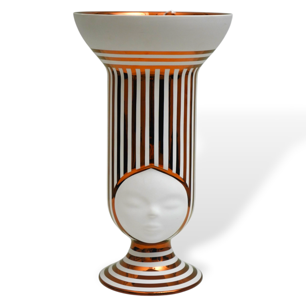 Sister Frida White Various Glossy Copper Stripes