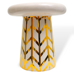 T-Table Tea Pink & Glossy Gold Graphics 10