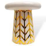 T-Table Tea Pink & Glossy Gold Graphics 10