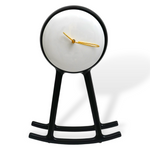 Infinity Clock Glossy Black & White Face