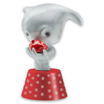Was An Egg Momonster Glossy Light Grey. Fire Red Heart With Decoration
