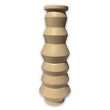 Bossanova Candle Holder 2 Matt Ecrue & Matt Antique Gold