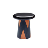 T-Table Decoration Tall, Black And Copper Graphic D1