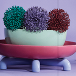 SEDUM TABLETOP, WARM GREY TOP, GLOSSY MUD BROWN AND CASHMERE BASE