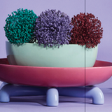 SEDUM TABLETOP, WARM GREY TOP, GLOSSY MUD BROWN AND CASHMERE BASE