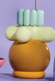 BULBO VASE,TOP CYAN,ALOE,VINTAGE GREEN,BISCAY BAY