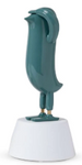 MINI HOPEBIRD GLOSSY TEAL, SATIN WHITE BASE