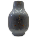 Strypy Vase 3.Glossy Stone Grey With Graphic 3 - Bosa