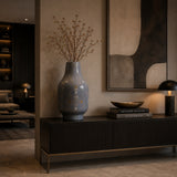 Strypy Vase 3.Glossy Stone Grey With Graphic 3 - Bosa (view 2)