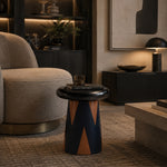 T-Table Tall Black And Copper Graphic D1 - Bosa (view 2)