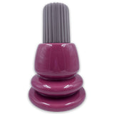 Volcano Vase 1 Glossy Cyclamen Outside Dusky Brown Top & Glossy Blueberry Inside - Bosa