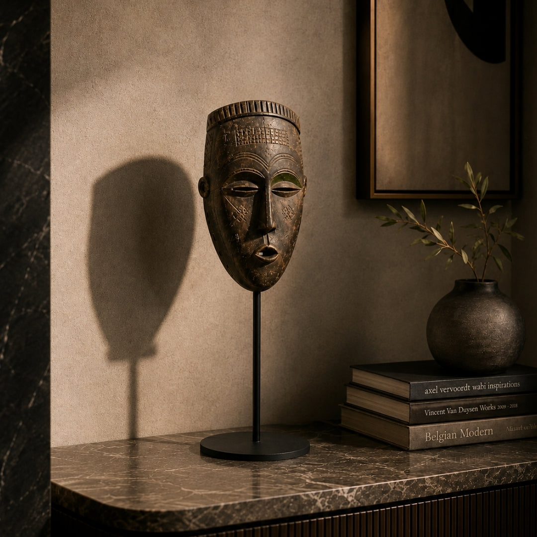Metal Black Table Support For Wall Masks - Bosa (view 2)