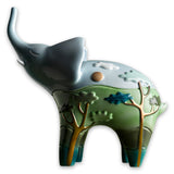Surus Elephant Container Light Grey Teal & Biscay Bay - Bosa