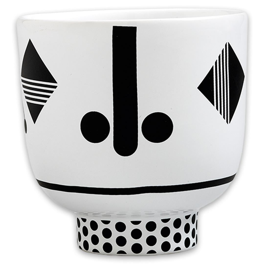 Hayon Glass White & Black Graphics